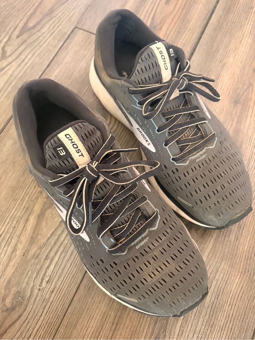 Brooks Ghost 13 Women’s Running Shoes - Gray with White Accents